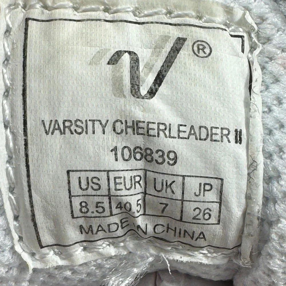Varsity Cheerleader II Women Sneakers White Cheer Shoes Lace Up‎ Size 8.5
